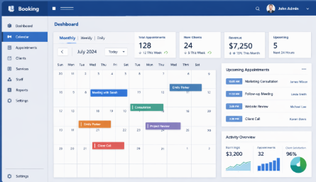 Custom business dashboard built by Novacraft