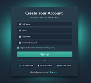 Business metrics dashboard created for a client
